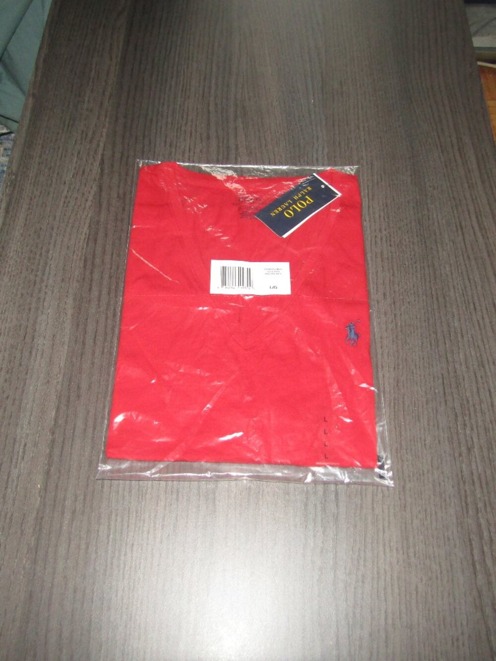 polo ralph lauren v-neck t-shirt mens large